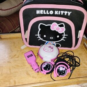 Hello Kitty Black and Pink Bag with Accessories
